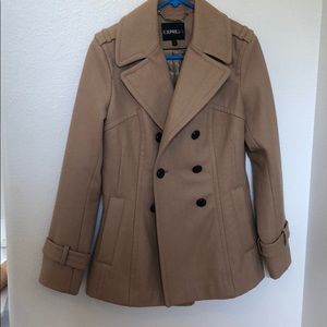 EXPRESS BEIGE WOMANS PEACOAT
